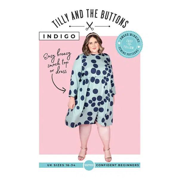 Tilly & The Buttons Sewing Pattern - Indigo Smock Dress & Top – view 2 | Truro Fabrics