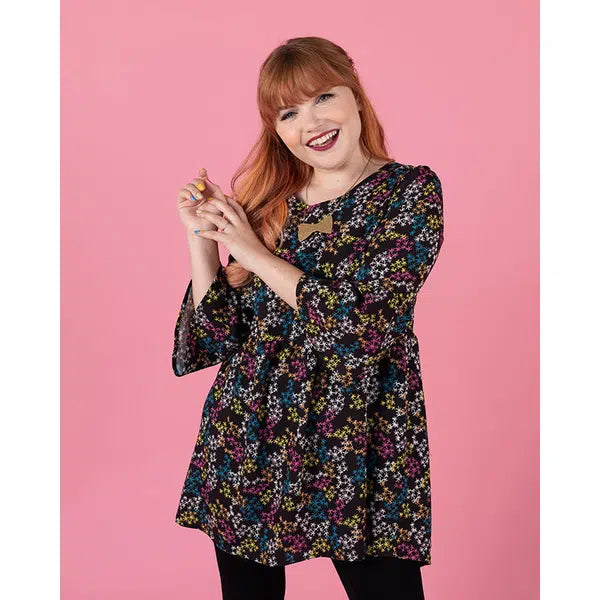 Tilly & The Buttons Sewing Pattern - Indigo Smock Dress & Top – view 6 | Truro Fabrics