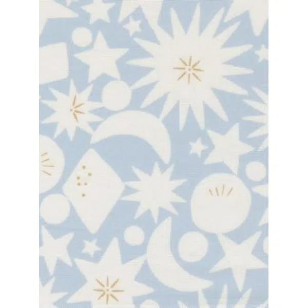 To The Moon And Back - Patchwork Cotton Fabric - Starburst - Sky | Truro Fabrics