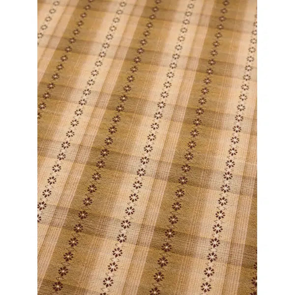 Tochio Yarn Dyed Cotton Fabric - Flowerline Harvest – view 4 | Truro Fabrics