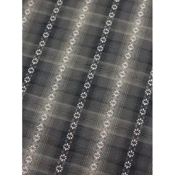 Tochio Yarn Dyed Cotton Fabric - Flowerline Night – view 4 | Truro Fabrics