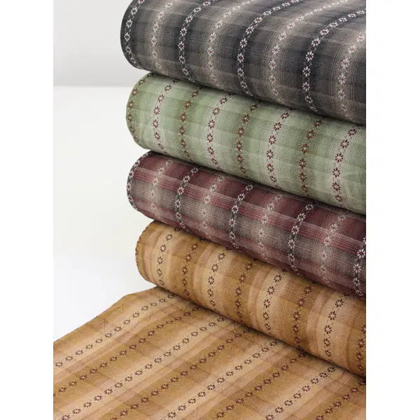 Tochio Yarn Dyed Cotton Fabric - Flowerline Night – view 6 | Truro Fabrics