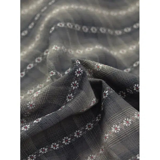 Tochio Yarn Dyed Cotton Fabric - Flowerline Night | Truro Fabrics