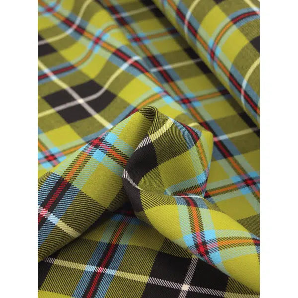 Traditional Kilt Weight Wool Twill - National Cornish Tartan – view 3 | Truro Fabrics