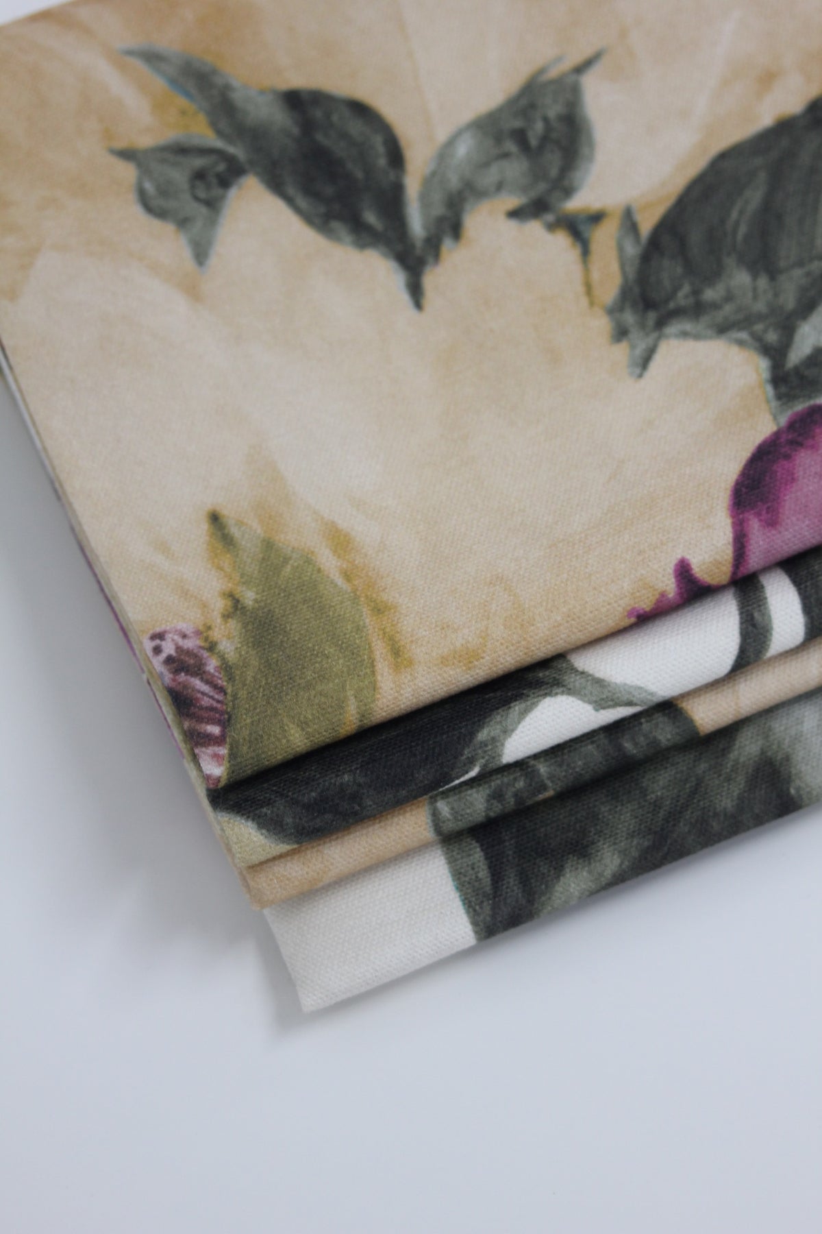 Selected fabrics for a made-to-measure Roman blind
