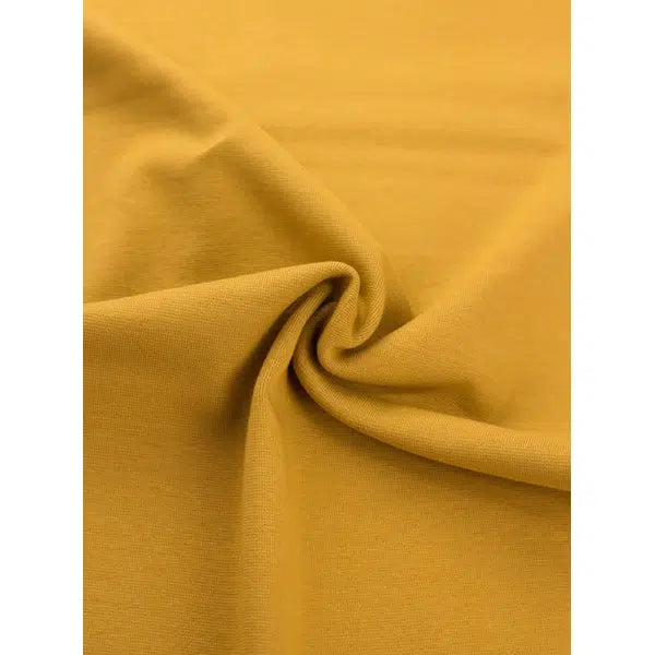 Tubular Cotton Jersey Cuffing  - Mustard – view 2 | Truro Fabrics