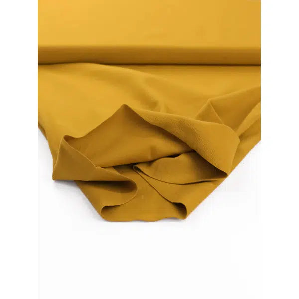 Tubular Cotton Jersey Cuffing  - Mustard – view 3 | Truro Fabrics