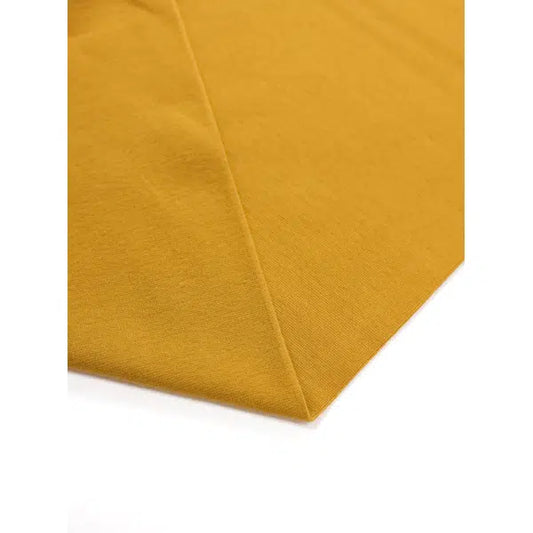 Tubular Cotton Jersey Cuffing  - Mustard | Truro Fabrics