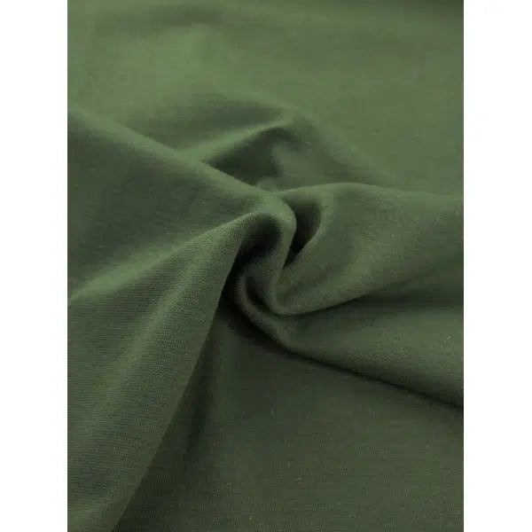Tubular Cotton Jersey Cuffing  - Olive – view 3 | Truro Fabrics