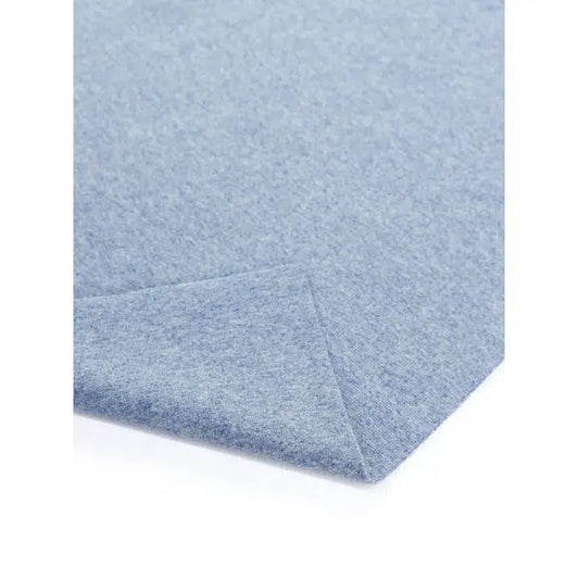 Tubular Cotton Jersey Cuffing  - Pale Blue Marl | Truro Fabrics