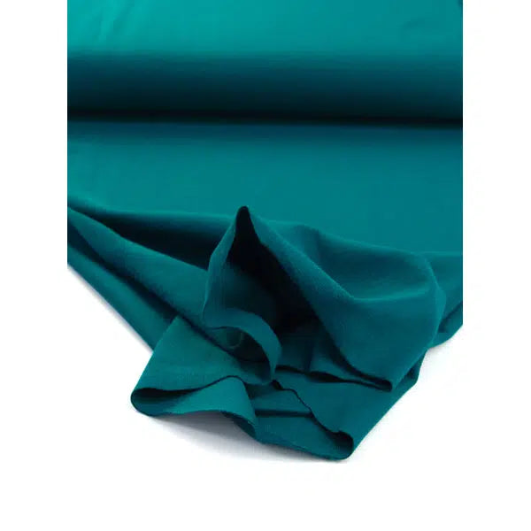 Tubular Cotton Jersey Cuffing  - Teal – view 2 | Truro Fabrics
