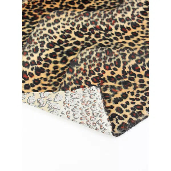 Velboa Fur Fabric - Leopard Print – view 3 | Truro Fabrics