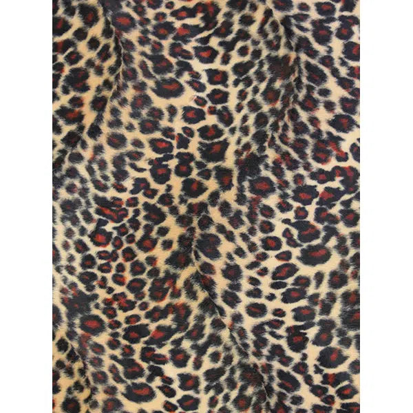 Velboa Fur Fabric - Leopard Print – view 4 | Truro Fabrics