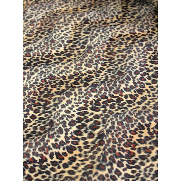Velboa Fur Fabric - Leopard Print – view 5 | Truro Fabrics