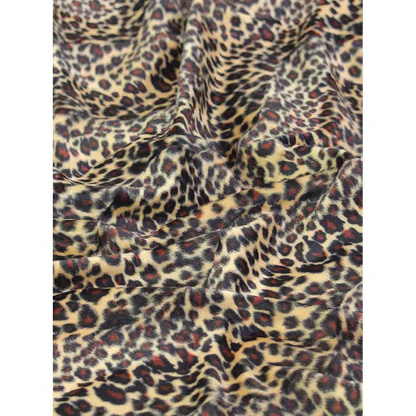 Velboa Fur Fabric - Leopard Print – view 6 | Truro Fabrics