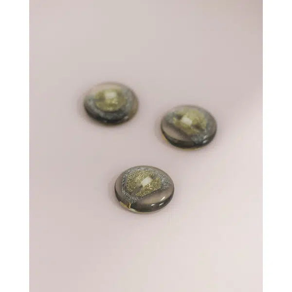Vintage Button - Cosmic Crescent