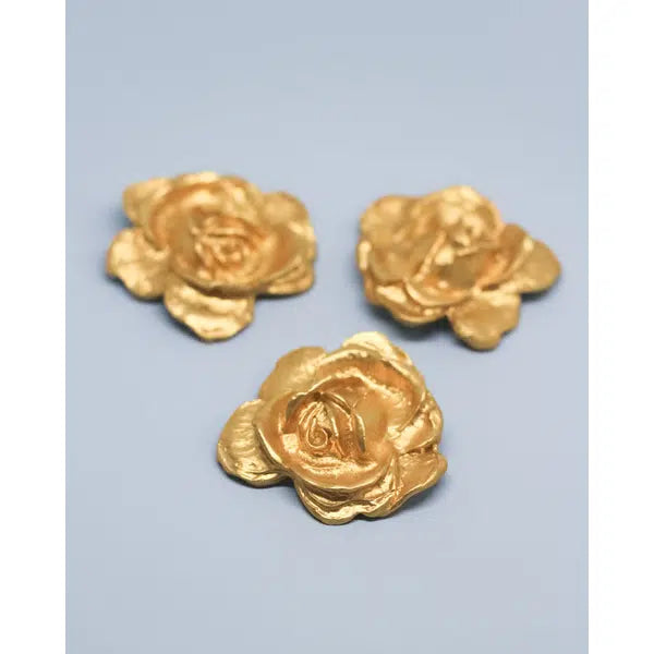 Vintage Button – Golden Rose