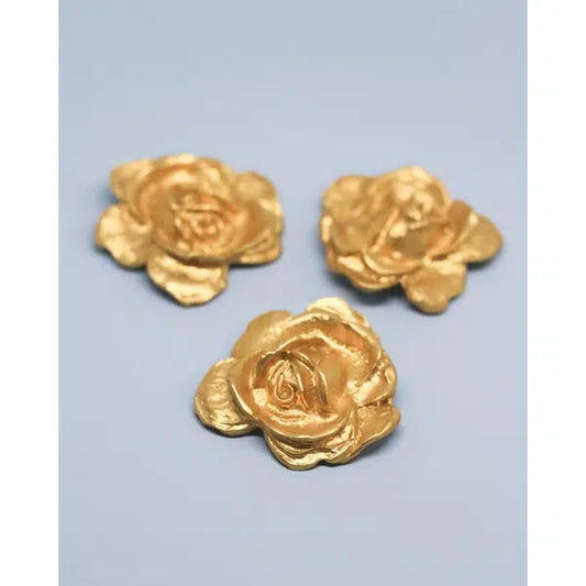 Vintage Button – Golden Rose