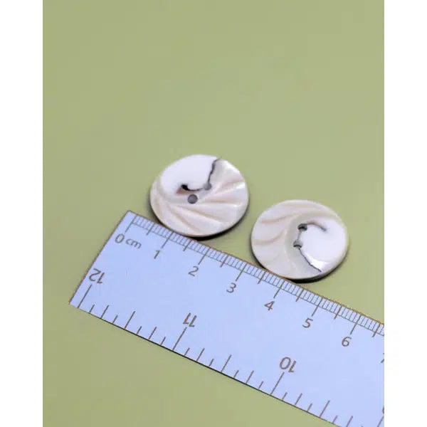 Vintage Button - Nautilus Shell