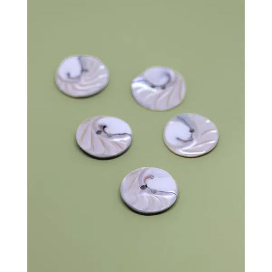 Vintage Button - Nautilus Shell