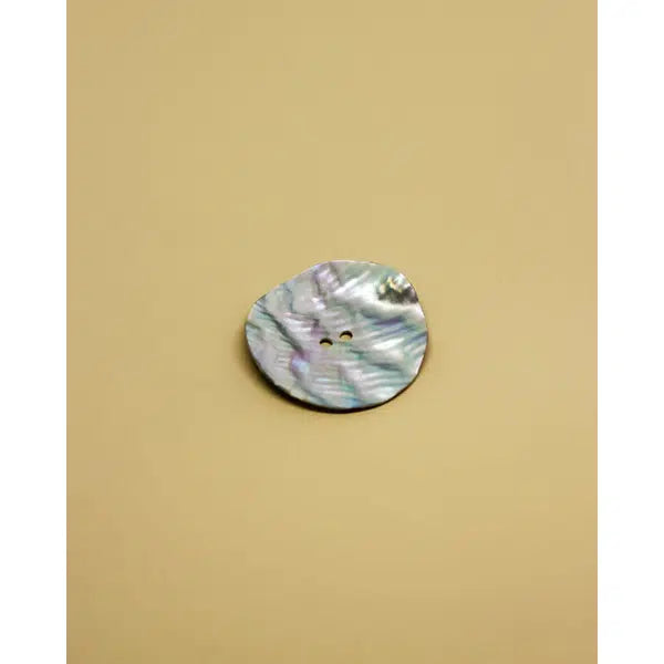 Vintage Button - Ripple Mother of Pearl 32mm