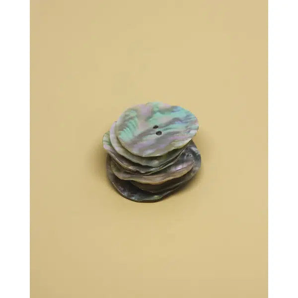 Vintage Button - Ripple Mother of Pearl 32mm