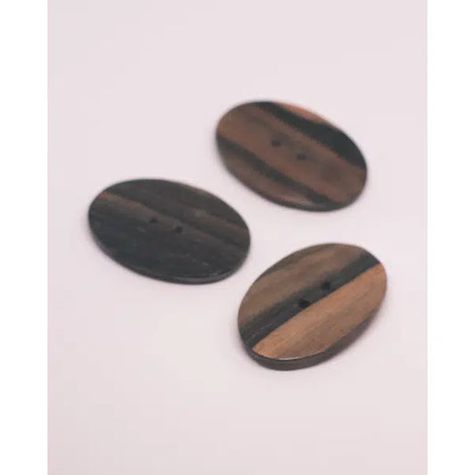 Vintage Button - Runa Oval