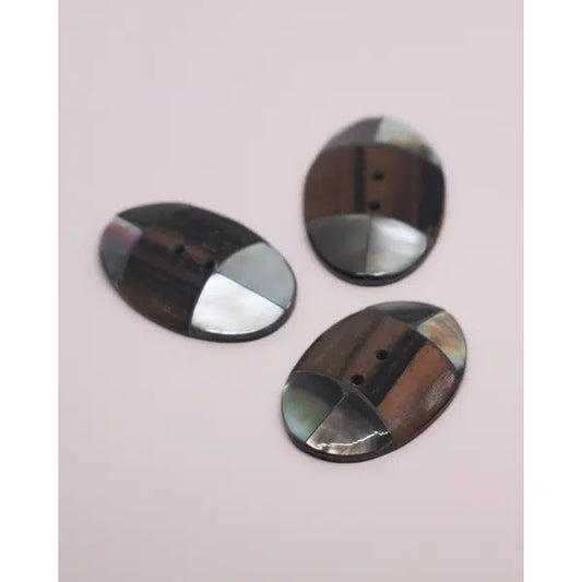 Vintage Button - Runa Oval