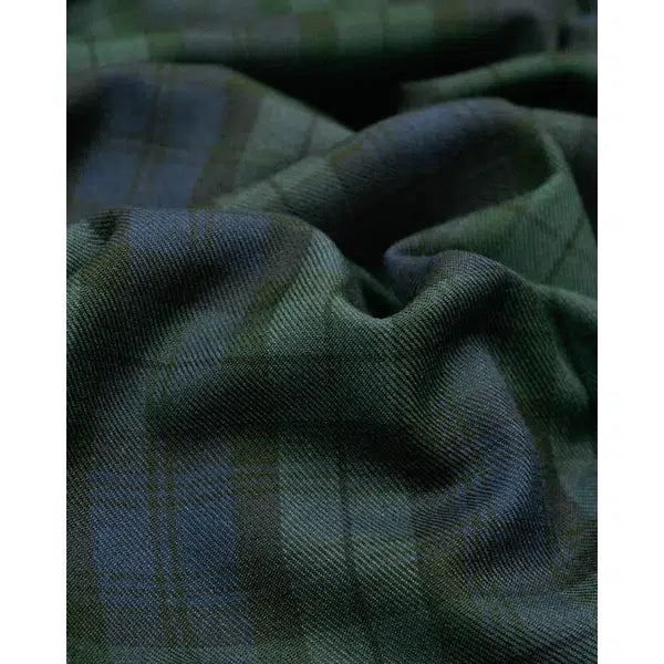 Viscose Blend Fabric - Blackwatch Tartan