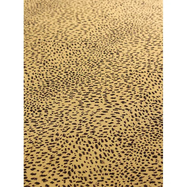 Viscose Challis Fabric - Cheetah Sketch