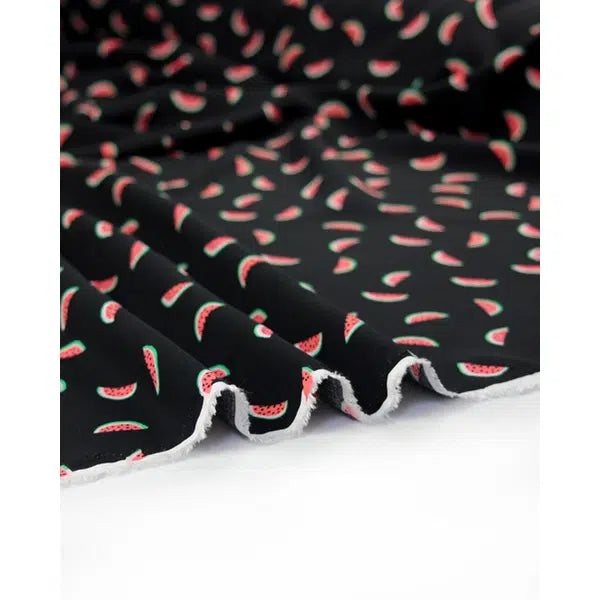 Viscose Challis Fabric - Watermelon Punch