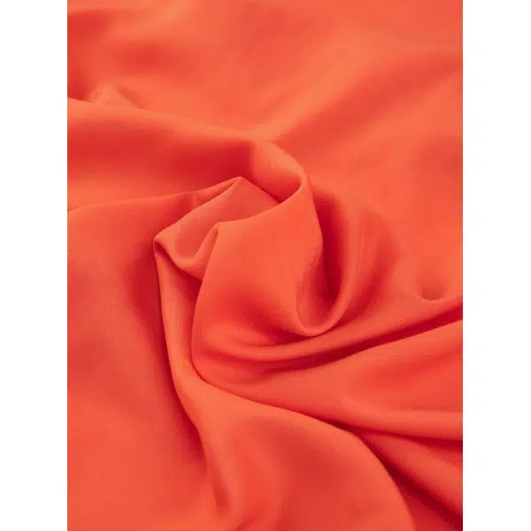 Viscose Challis Lawn Fabric - Flame
