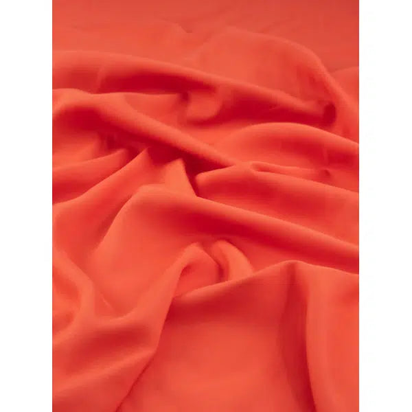 Viscose Challis Lawn Fabric - Flame
