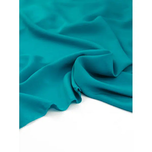 Viscose Challis Lawn Fabric - Peacock