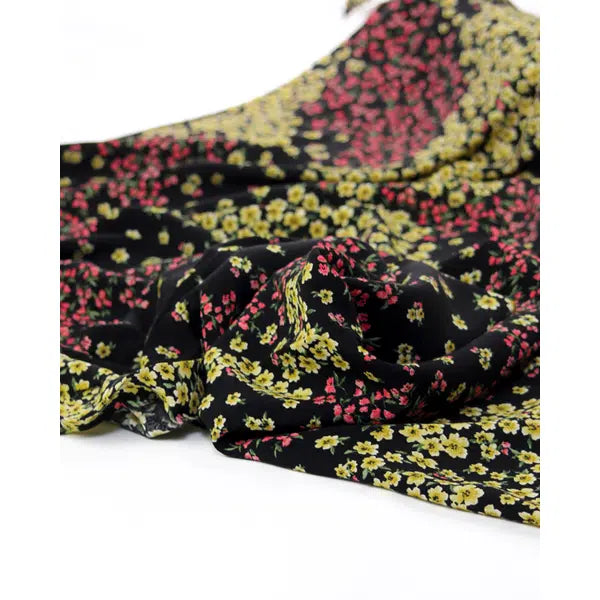 Viscose Crepe Fabric - Buttercup Meadow