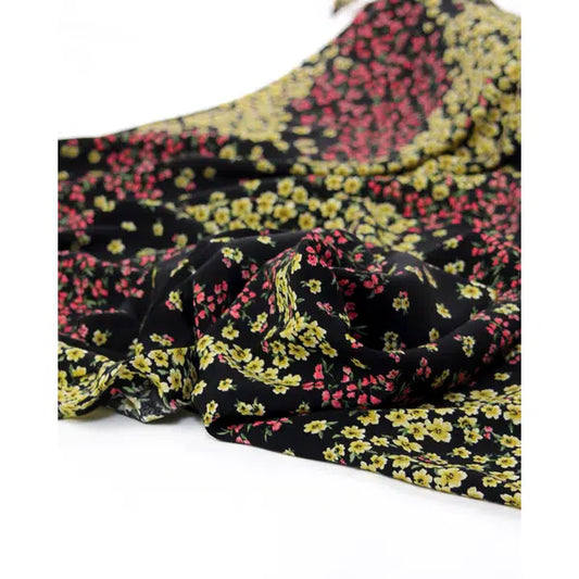 Viscose Crepe Fabric - Buttercup Meadow