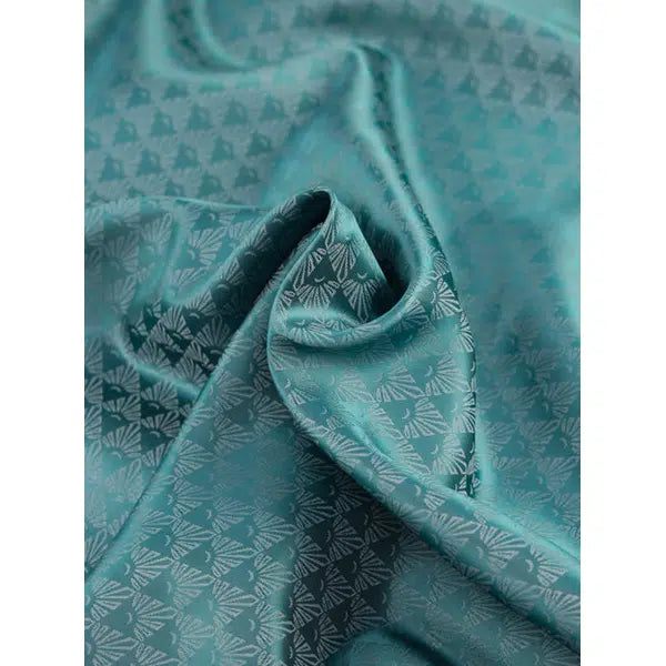 Viscose Jacquard Lining Fabric – Fern Fans Teal