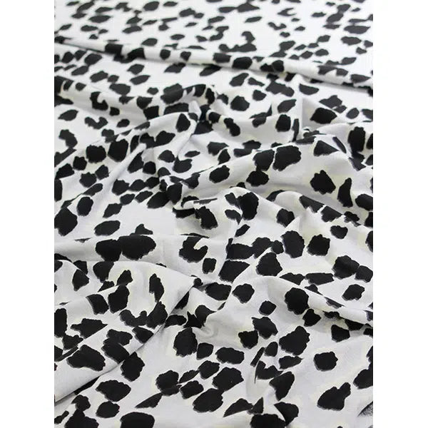 Viscose Jersey Fabric - Lunar Leopard