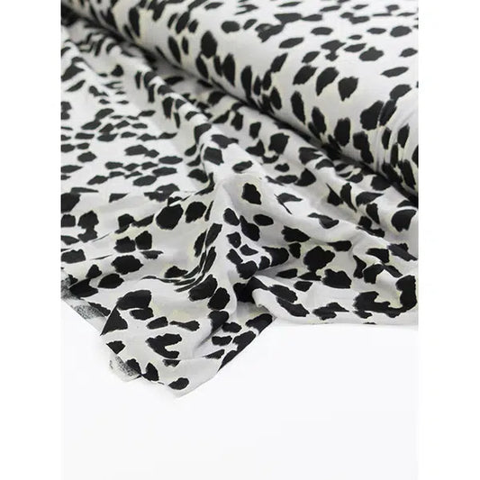 Viscose Jersey Fabric - Lunar Leopard