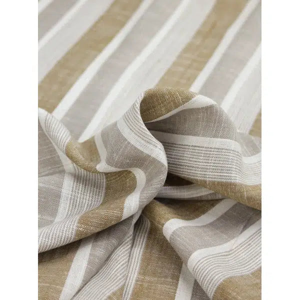 Viscose Linen Fabric - Sun Bay Stripe – view 2 | Truro Fabrics