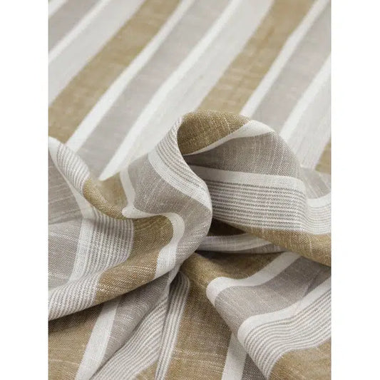 Viscose Linen Fabric - Sun Bay Stripe – view 2 | Truro Fabrics