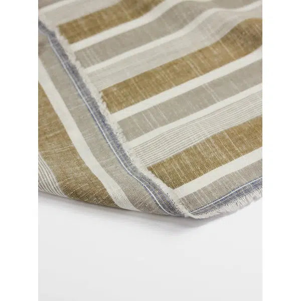 Viscose Linen Fabric - Sun Bay Stripe – view 4 | Truro Fabrics