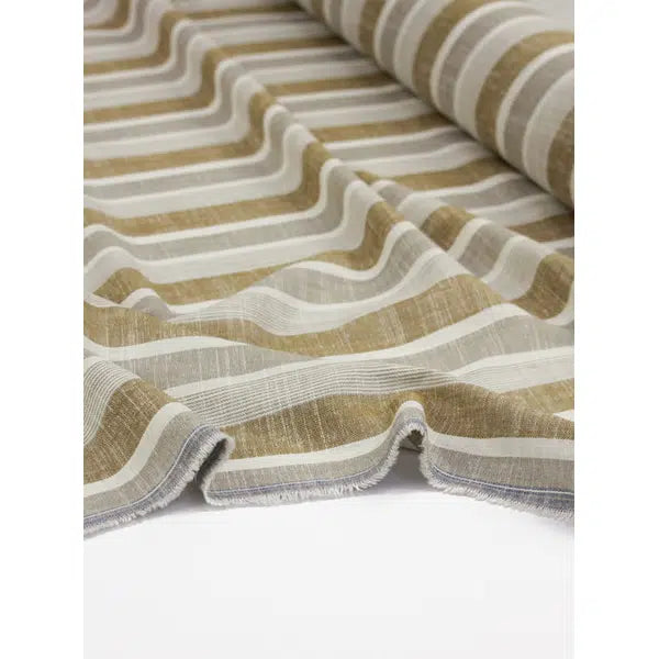 Viscose Linen Fabric - Sun Bay Stripe – view 5 | Truro Fabrics