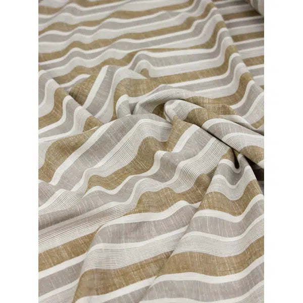 Viscose Linen Fabric - Sun Bay Stripe | Truro Fabrics