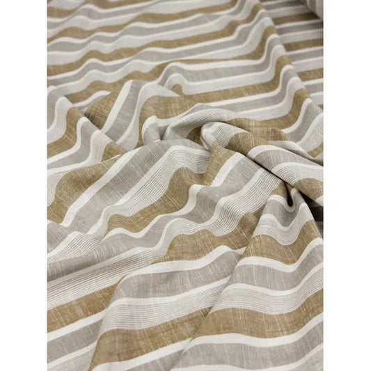 Viscose Linen Fabric - Sun Bay Stripe | Truro Fabrics