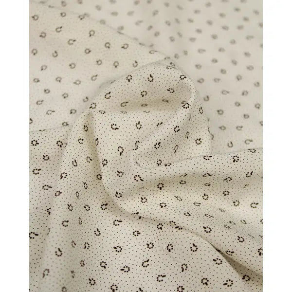 Viscose Micro Crepe Fabric - Delilah Dot
