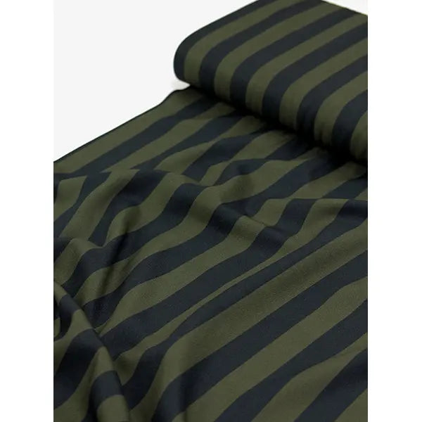 100% Viscose Twill Fabric - Cadence Stripe - Juniper – Truro Fabrics