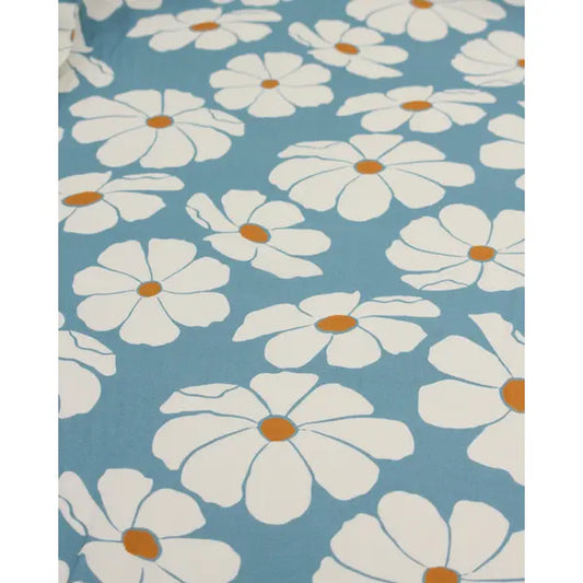100% Viscose Twill Fabric - Flower Power – view 2 – Truro Fabrics