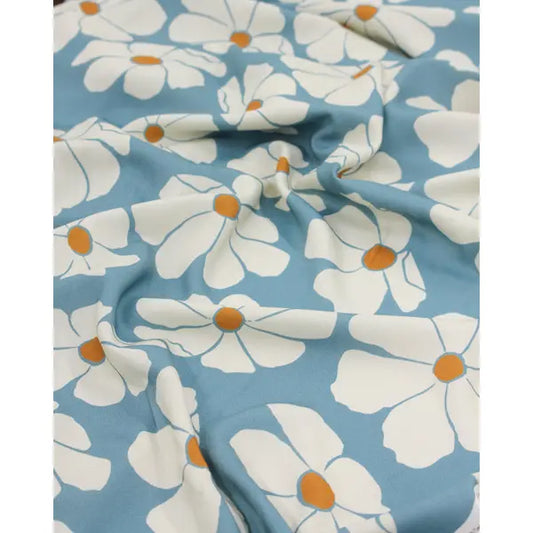 100% Viscose Twill Fabric - Flower Power – Truro Fabrics