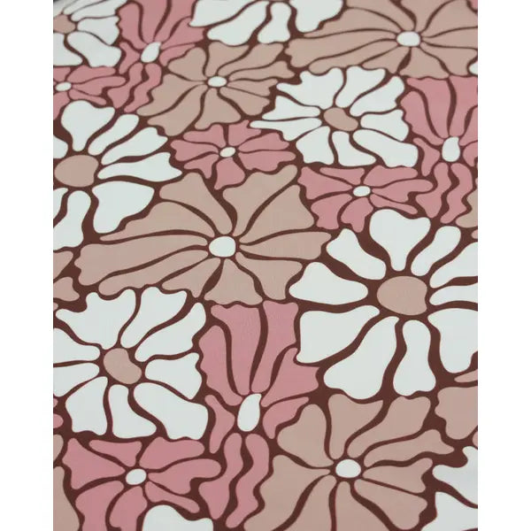 100% Viscose Twill Fabric - Wavy Daisy – view 2 – Truro Fabrics